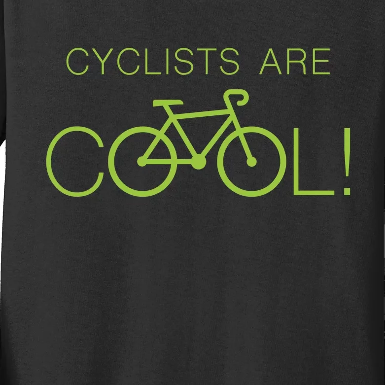 Cyclists Are COOL! Kids Long Sleeve Shirt