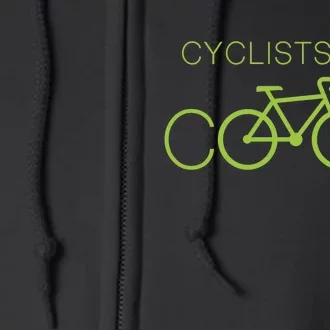 Cyclists Are COOL! Full Zip Hoodie