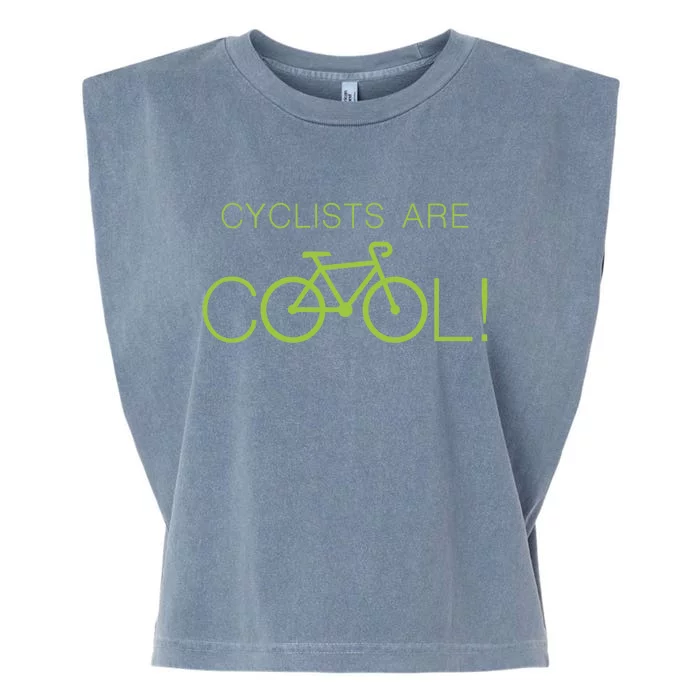 Cyclists Are COOL! Garment-Dyed Women's Muscle Tee