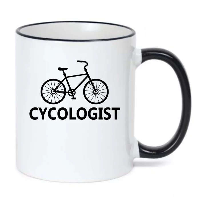 Cycologist Cycling Bicycle Black Color Changing Mug