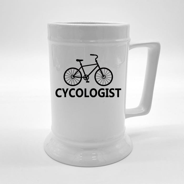 Cycologist Cycling Bicycle Front & Back Beer Stein