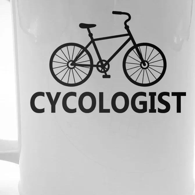 Cycologist Cycling Bicycle Front & Back Beer Stein