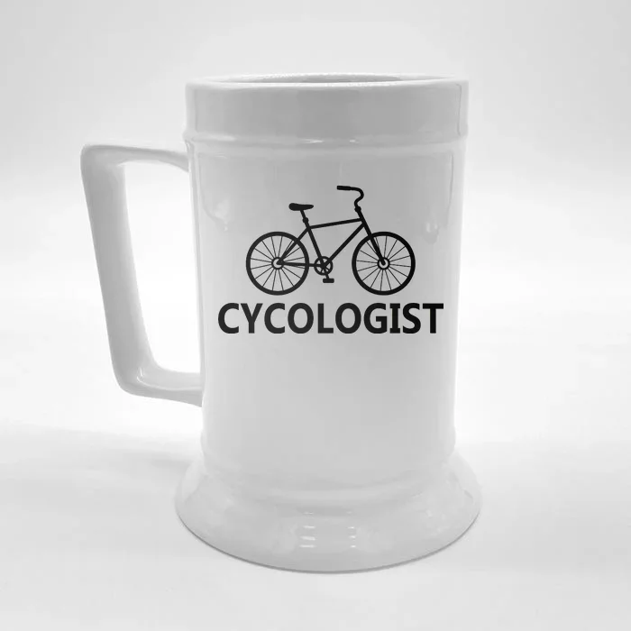 Cycologist Cycling Bicycle Front & Back Beer Stein