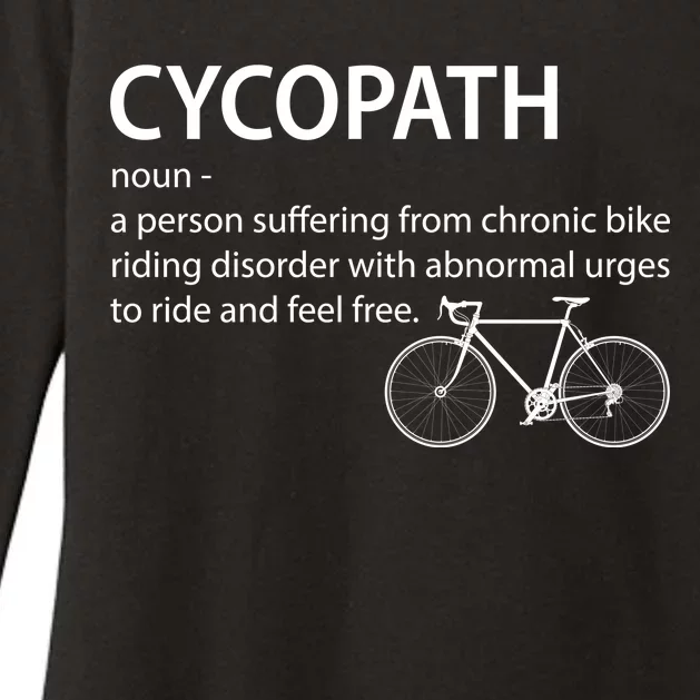 Cycopath Bike Rider Womens CVC Long Sleeve Shirt