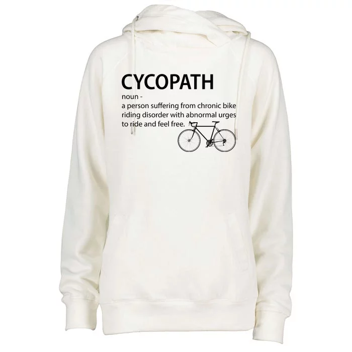 Cycopath Bike Rider Womens Funnel Neck Pullover Hood