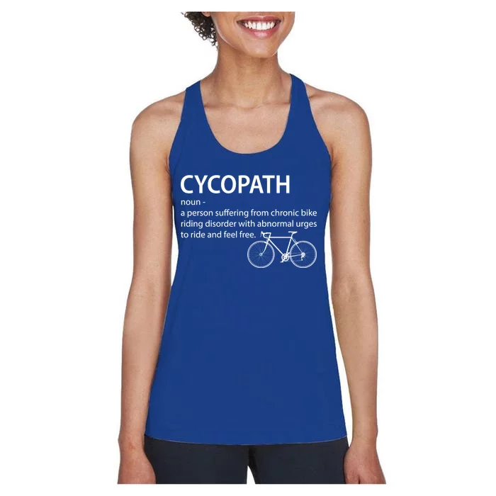 Cycopath Bike Rider Women's Racerback Tank