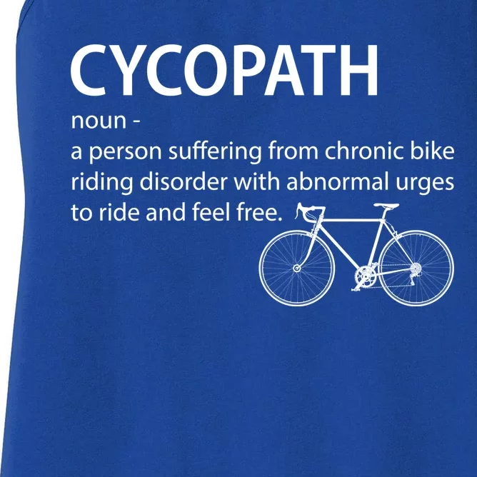 Cycopath Bike Rider Women's Racerback Tank