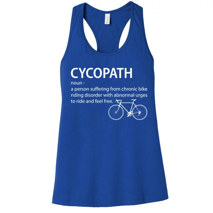 Cycopath Bike Rider Women's Racerback Tank