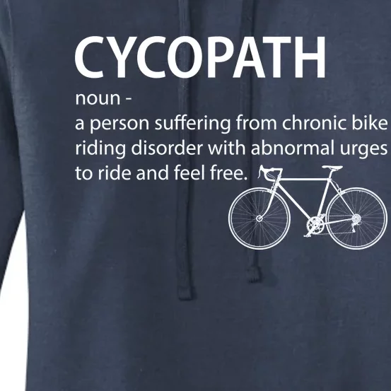 Cycopath Bike Rider Women's Pullover Hoodie