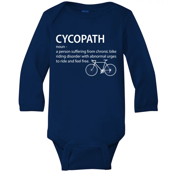 Cycopath Bike Rider Baby Long Sleeve Bodysuit