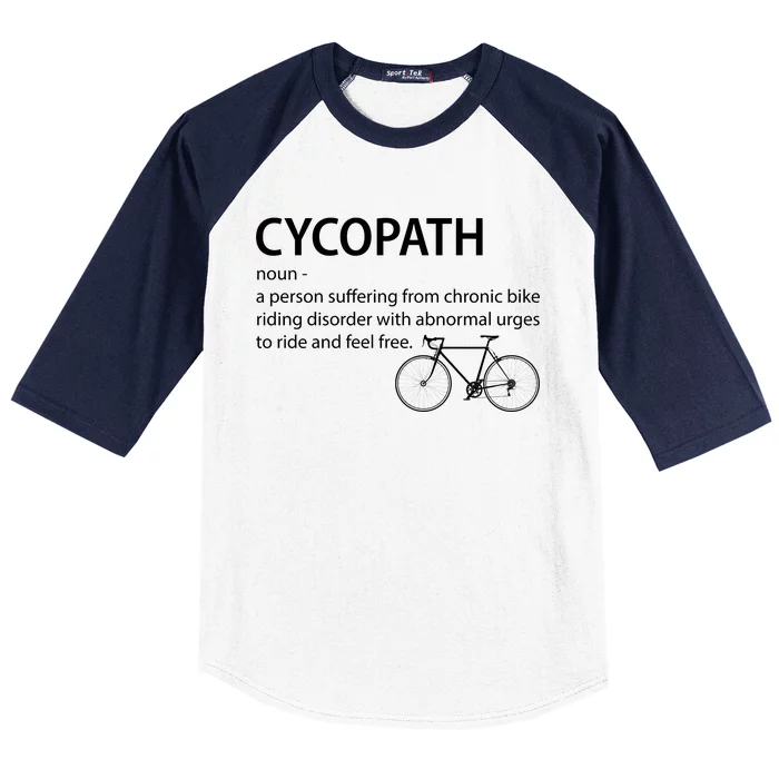 Cycopath Bike Rider Baseball Sleeve Shirt