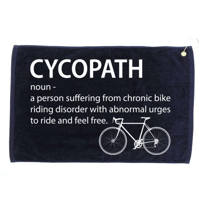 Cycopath Bike Rider Grommeted Golf Towel