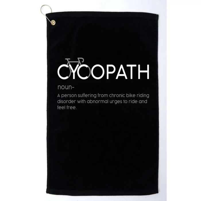 Cycopath Definition Biking Bike Cycling Platinum Collection Golf Towel