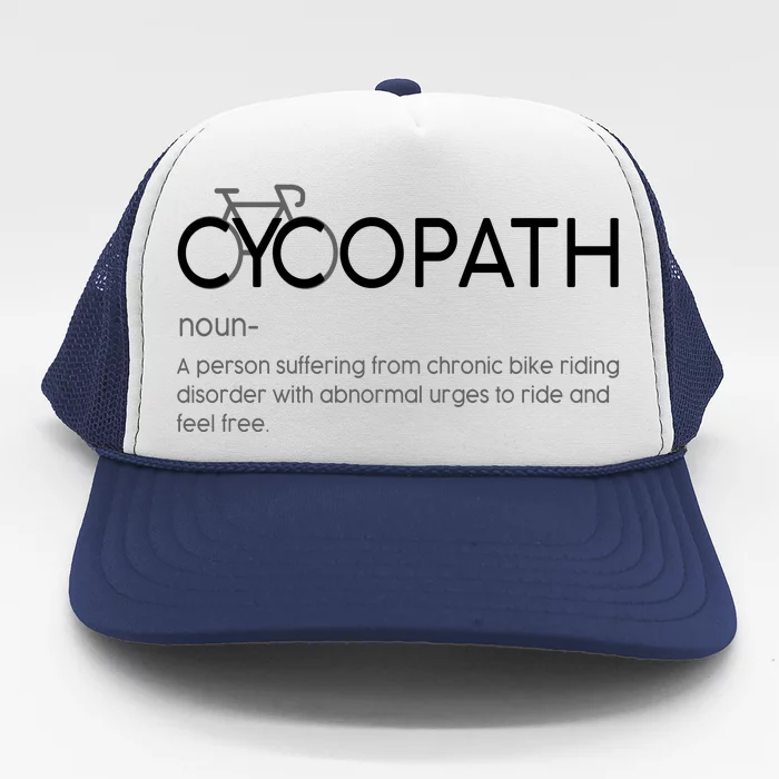 Cycopath Definition Biking Bike Cycling Trucker Hat