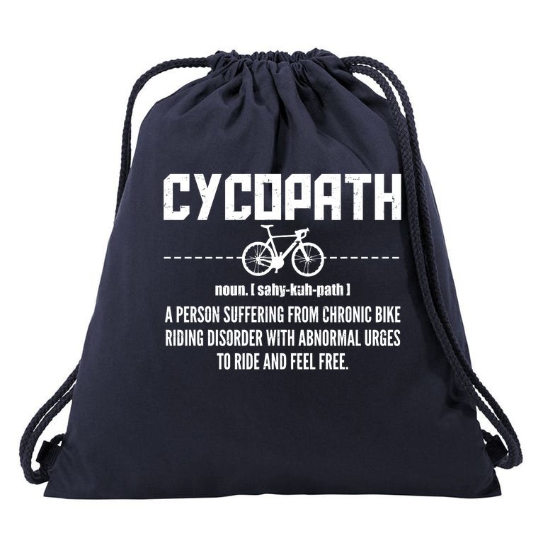 Cycopath Definition Biking Cycling Drawstring Bag
