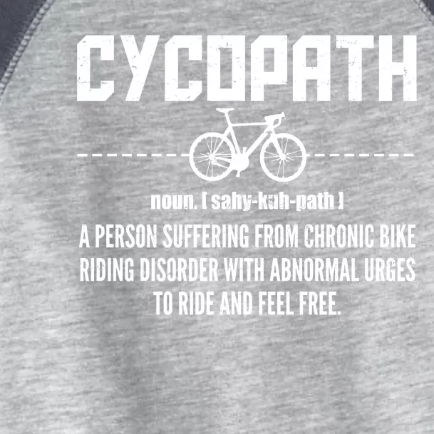 Cycopath Definition Biking Cycling Toddler Fine Jersey T-Shirt