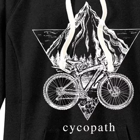 Cycopath Funny Cycling Women's Fleece Hoodie