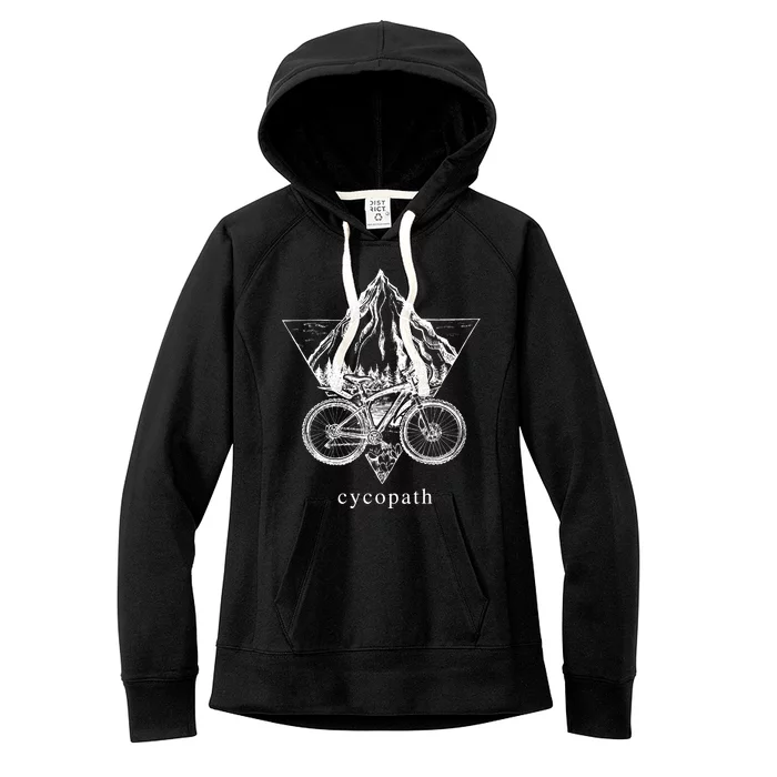 Cycopath Funny Cycling Women's Fleece Hoodie