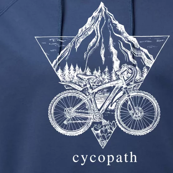 Cycopath Funny Cycling Performance Fleece Hoodie