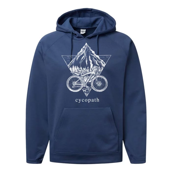 Cycopath Funny Cycling Performance Fleece Hoodie