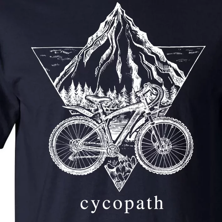 Cycopath Funny Cycling Tall T-Shirt