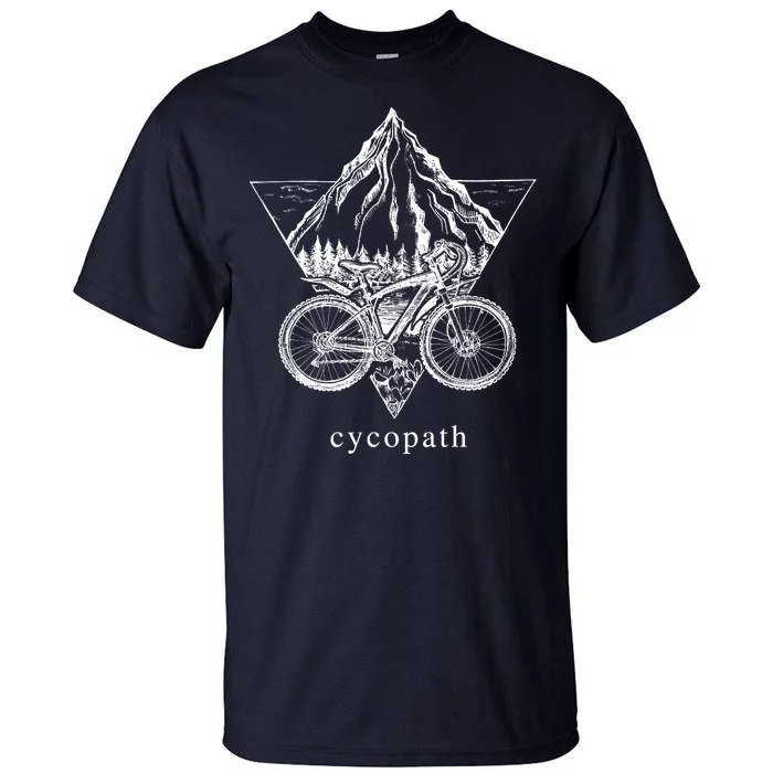 Cycopath Funny Cycling Tall T-Shirt