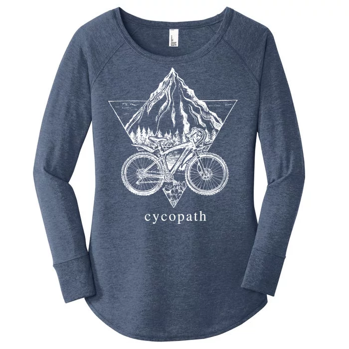 Cycopath Funny Cycling Women's Perfect Tri Tunic Long Sleeve Shirt