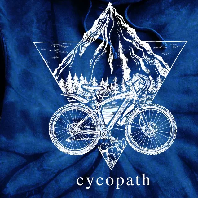 Cycopath Funny Cycling Tie Dye Hoodie