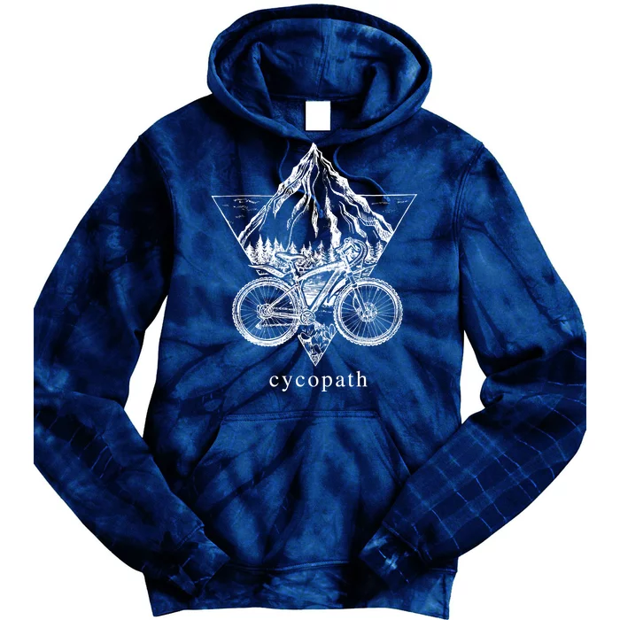 Cycopath Funny Cycling Tie Dye Hoodie