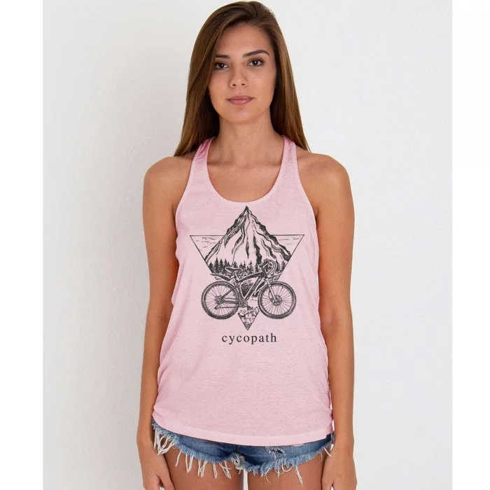 Cycopath Funny Cycling Women's Knotted Racerback Tank