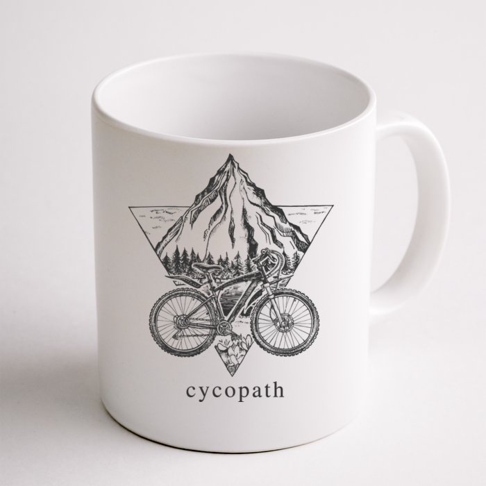 Cycopath Funny Cycling Front & Back Coffee Mug