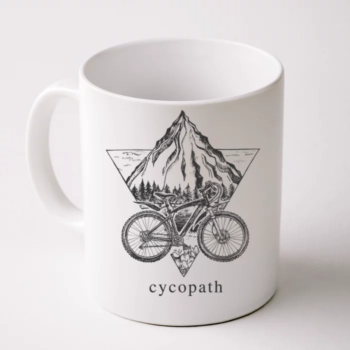 Cycopath Funny Cycling Front & Back Coffee Mug