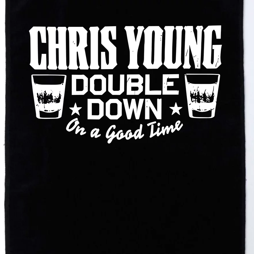 Chris Young Double Down On A Good Time Platinum Collection Golf Towel