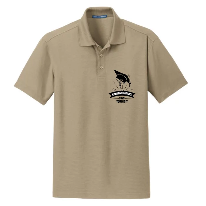 Congratulations You Did It Proud Parents Graduation Family Gift Dry Zone Grid Performance Polo