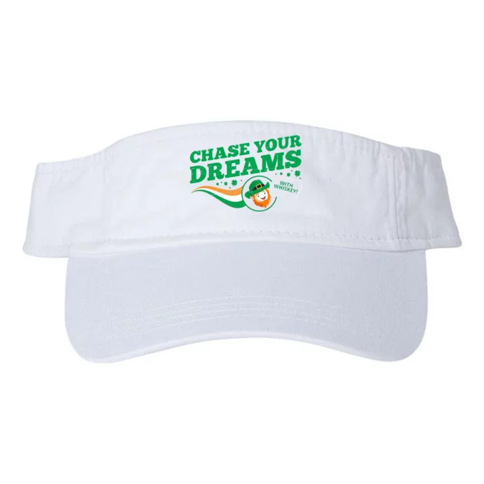 Chase Your Dreams With Whisky Leprechaun Valucap Bio-Washed Visor