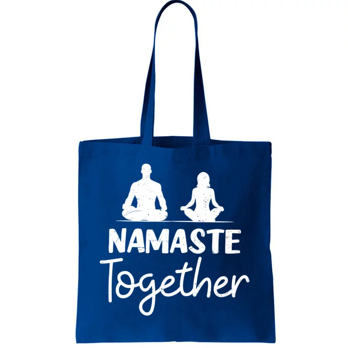 Couple Yoga Design Namaste Together Gift Tote Bag