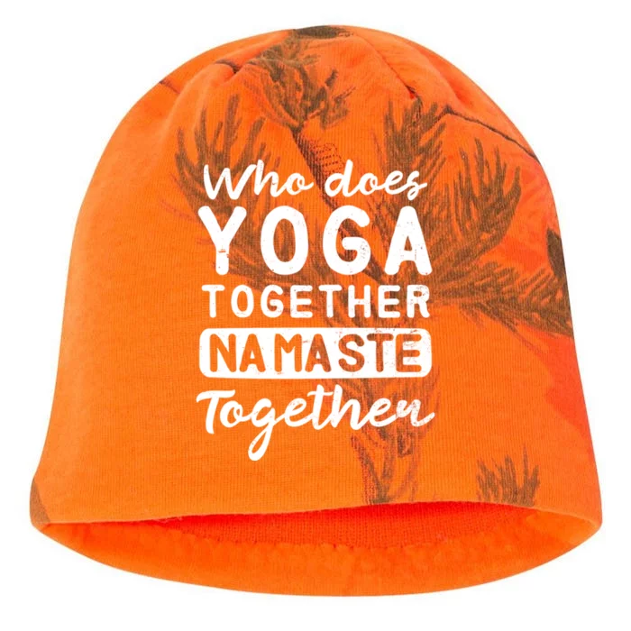 Couple Yoga Design Yoga Together Namaste Gift Meaningful Gift Kati - Camo Knit Beanie