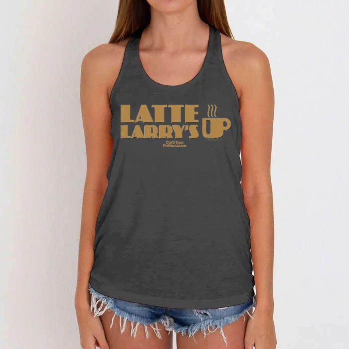 Curb Your Enthusiasm Latte Larry’S Women's Knotted Racerback Tank