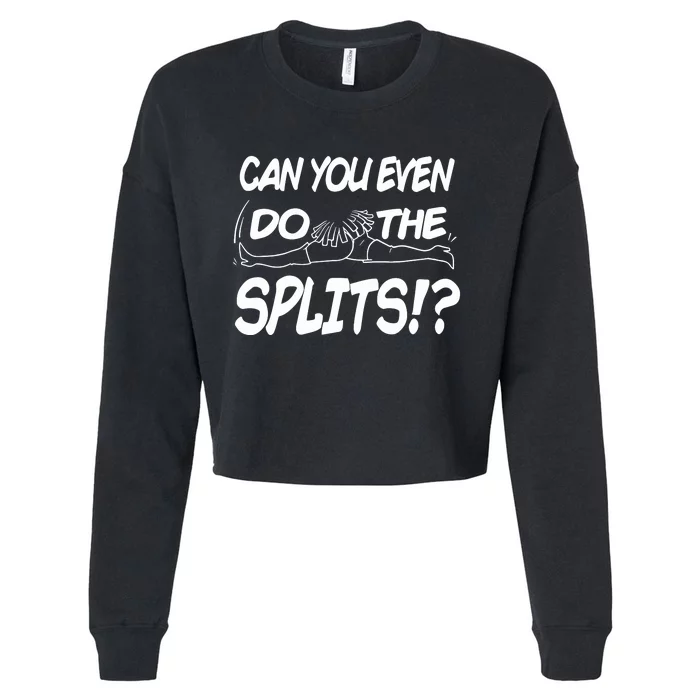 Can You Even Do The Splits Cropped Pullover Crew