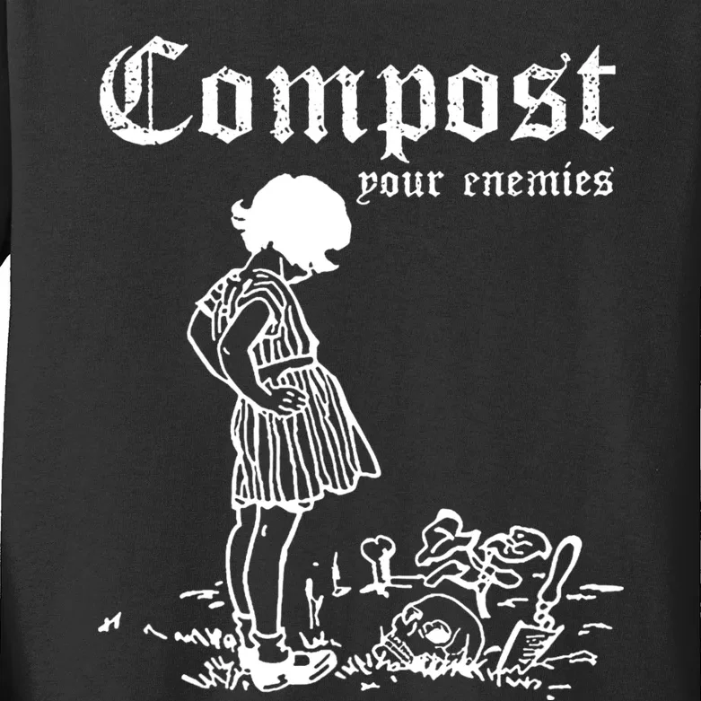 Compost Your Enemies Kids Long Sleeve Shirt