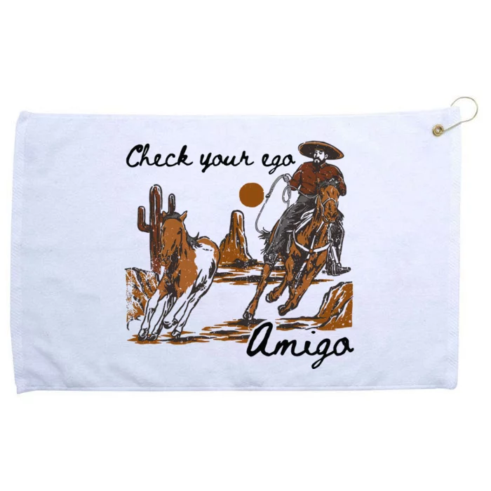 Check Your Ego Amigo Grommeted Golf Towel