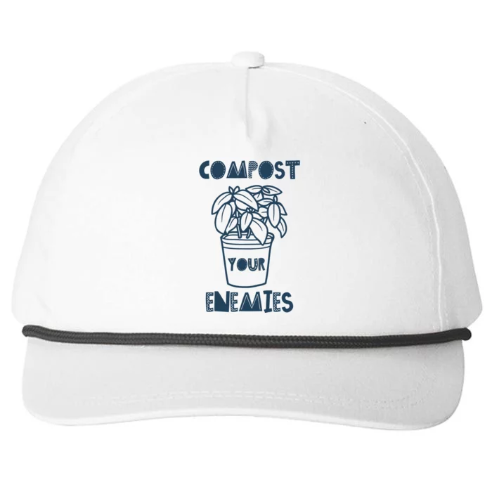 Compost Your Enemies Snapback Five-Panel Rope Hat