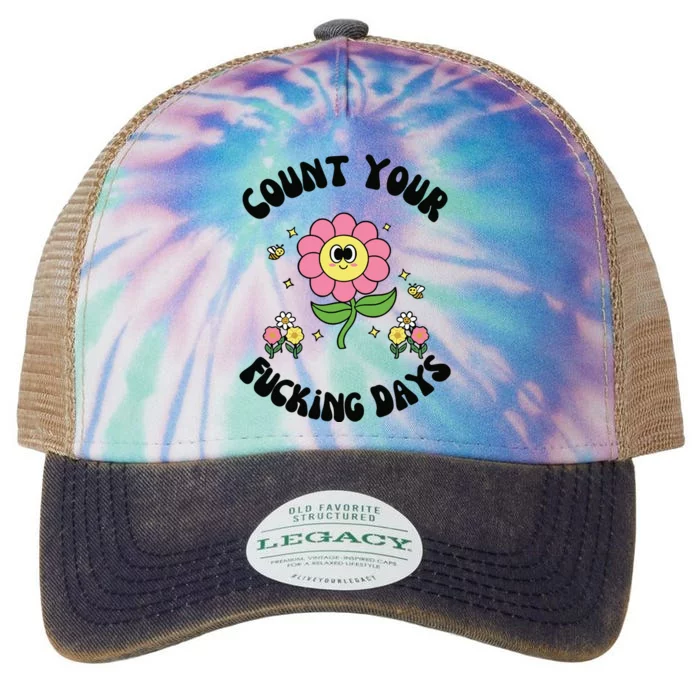 Count Your Fucking Days Legacy Tie Dye Trucker Hat