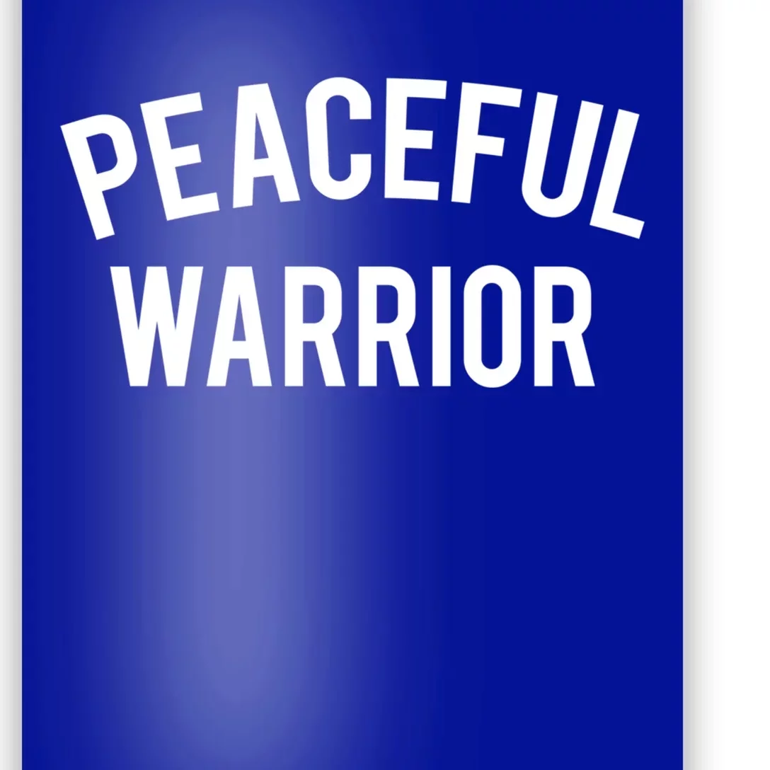 Cool Yoga Funny Gift Peaceful Warrior Gift Funny Gift Poster