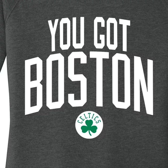 Celtics You Got Boston Women's Perfect Tri Tunic Long Sleeve Shirt