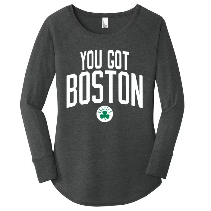 Celtics You Got Boston Women's Perfect Tri Tunic Long Sleeve Shirt