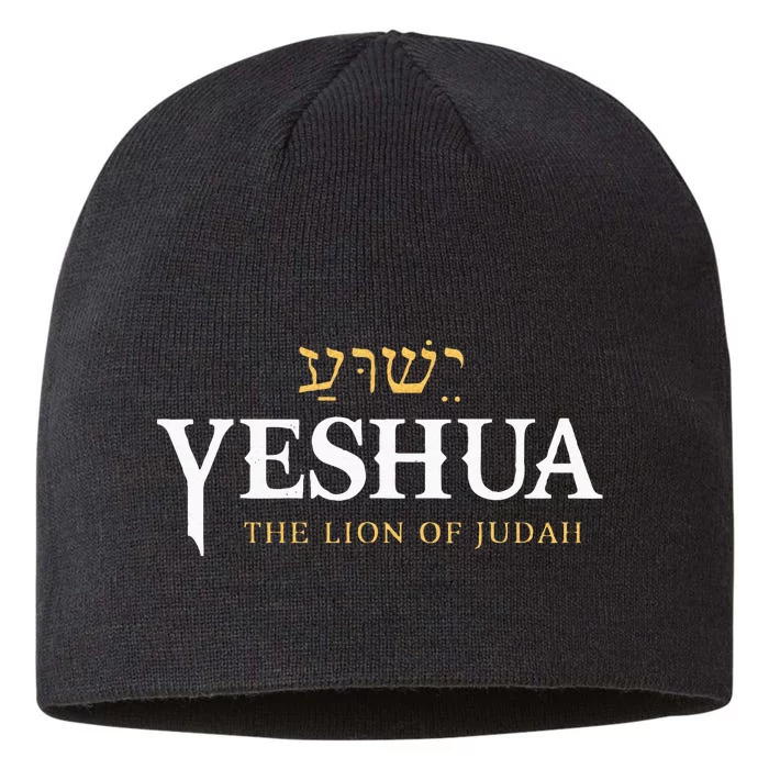 Christian Yeshua Hebrew Judah Lion Religious Faith In God 8 1/2in Sustainable Knit Beanie