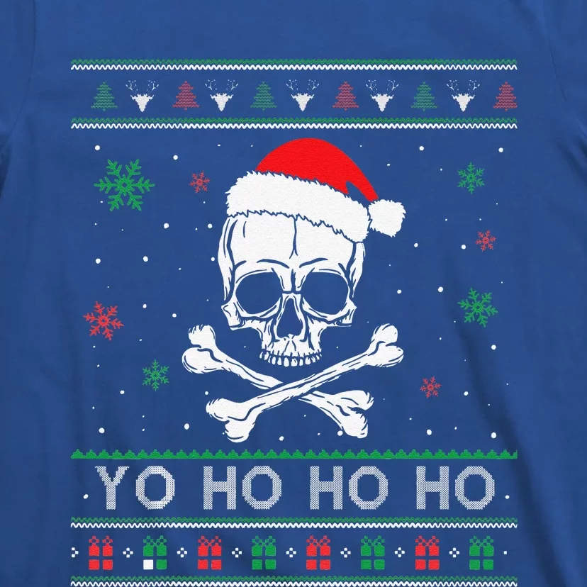 Christmas Yo Ho Ho UGLY Pirate Funny Pajamas Family Xmas T-Shirt