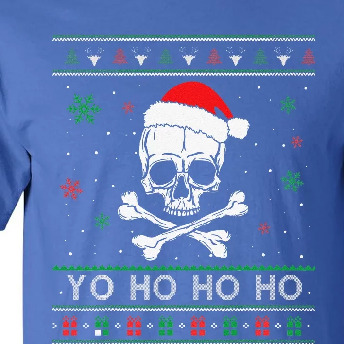 Christmas Yo Ho Ho UGLY Pirate Funny Pajamas Family Xmas Tall T-Shirt