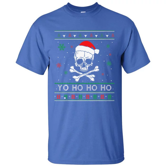 Christmas Yo Ho Ho UGLY Pirate Funny Pajamas Family Xmas Tall T-Shirt